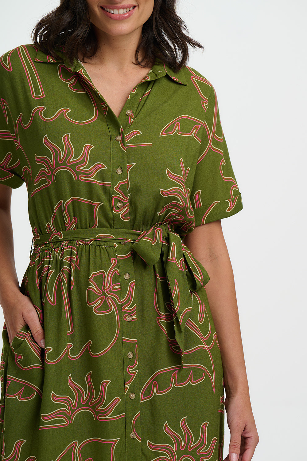 Leigh Midi Shirt Dress