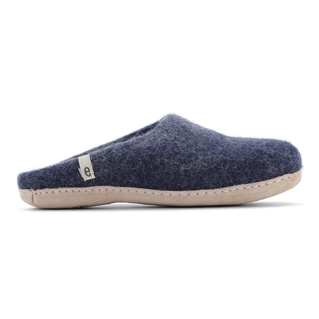 Blue slipper on a white background