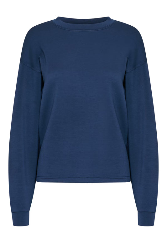 Blue sweatshirt on a white background