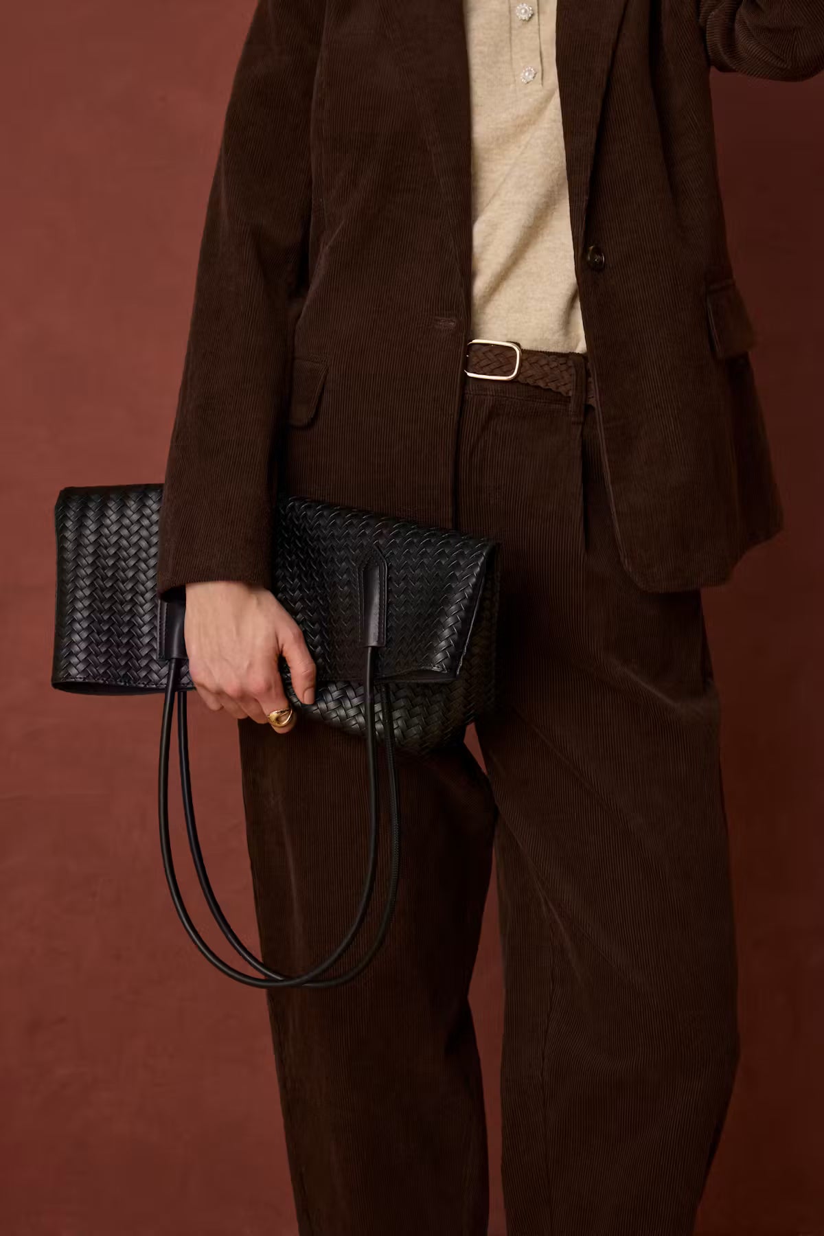 FRCalana Barrel Leg Trousers - Hot Fudge