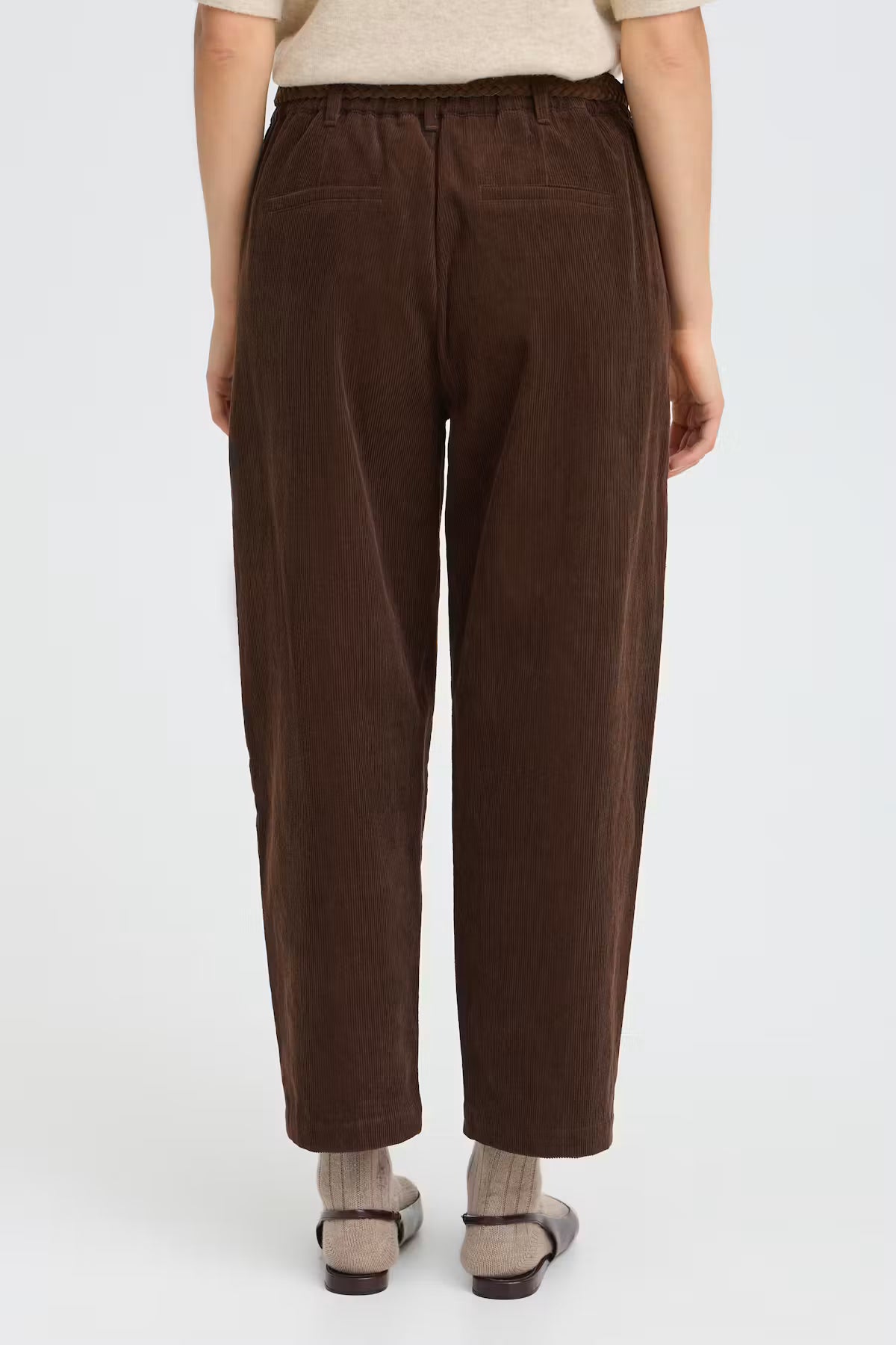 FRCalana Barrel Leg Trousers - Hot Fudge