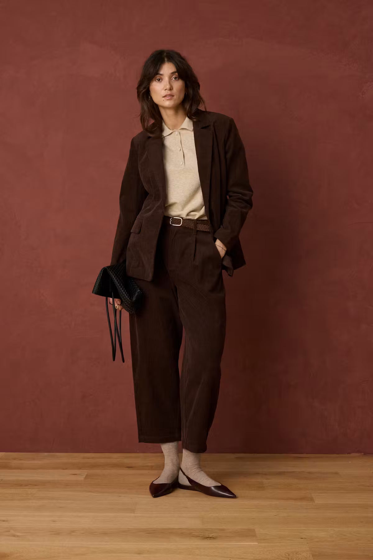 FRCalana Barrel Leg Trousers - Hot Fudge