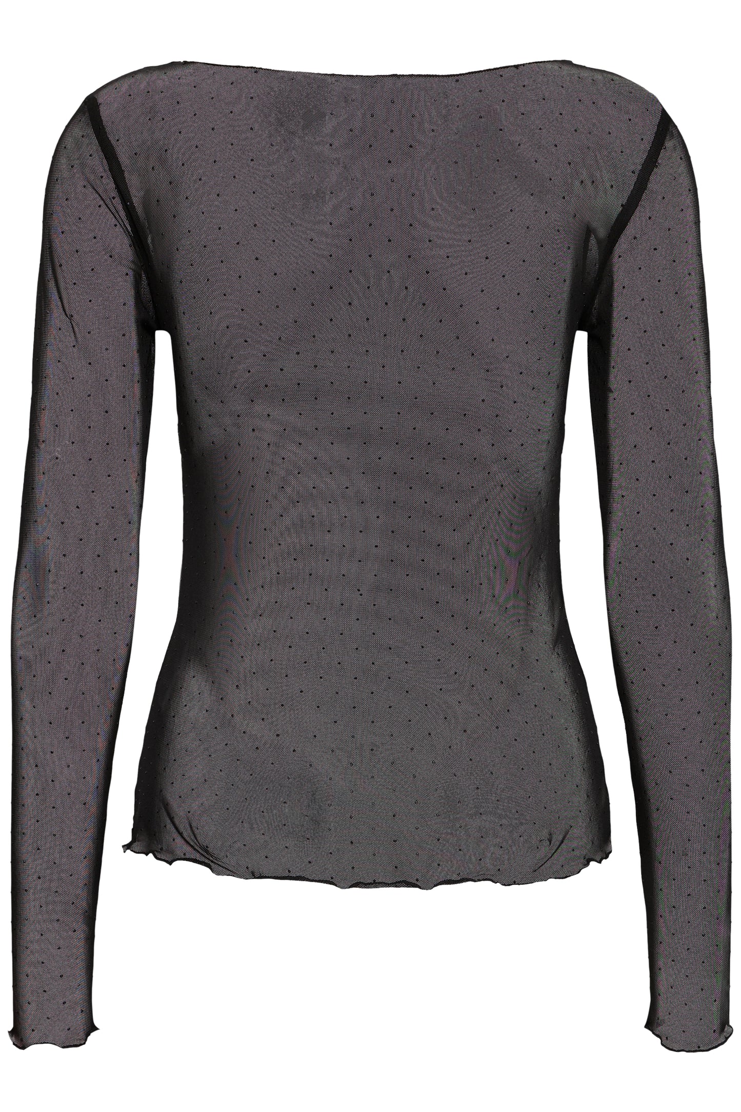 Gray long-sleeve top on a white background