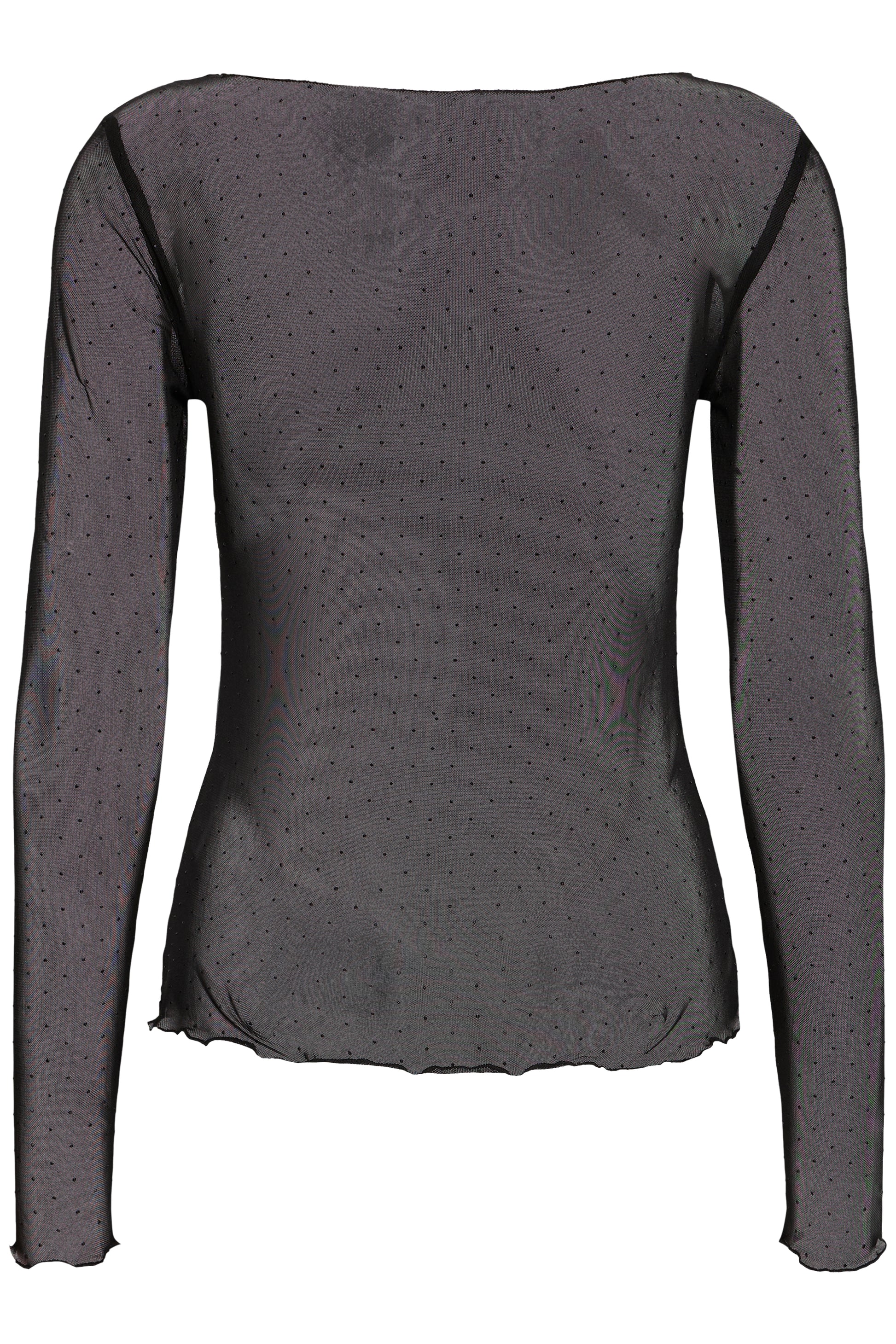 Gray long-sleeve top on a white background