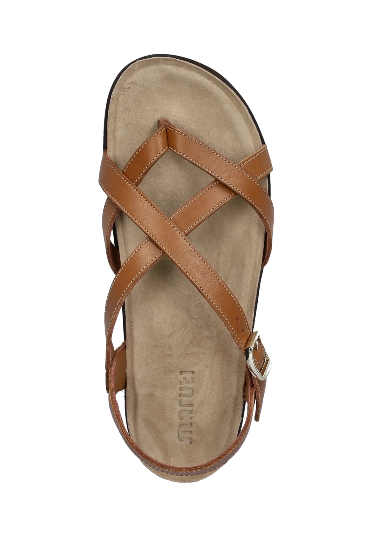 Fae Leather Cognac Sandals