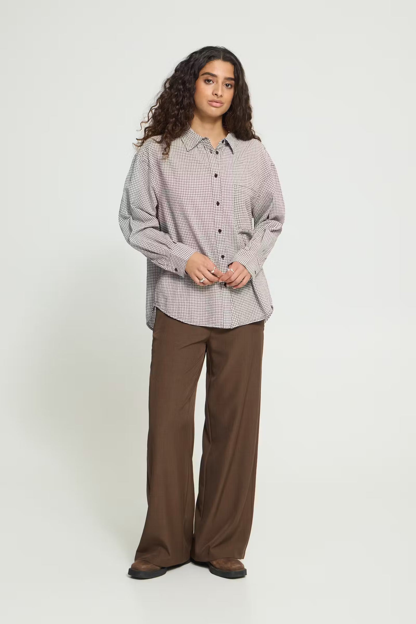IHFeja Shirt - Chicory / Coffee Check