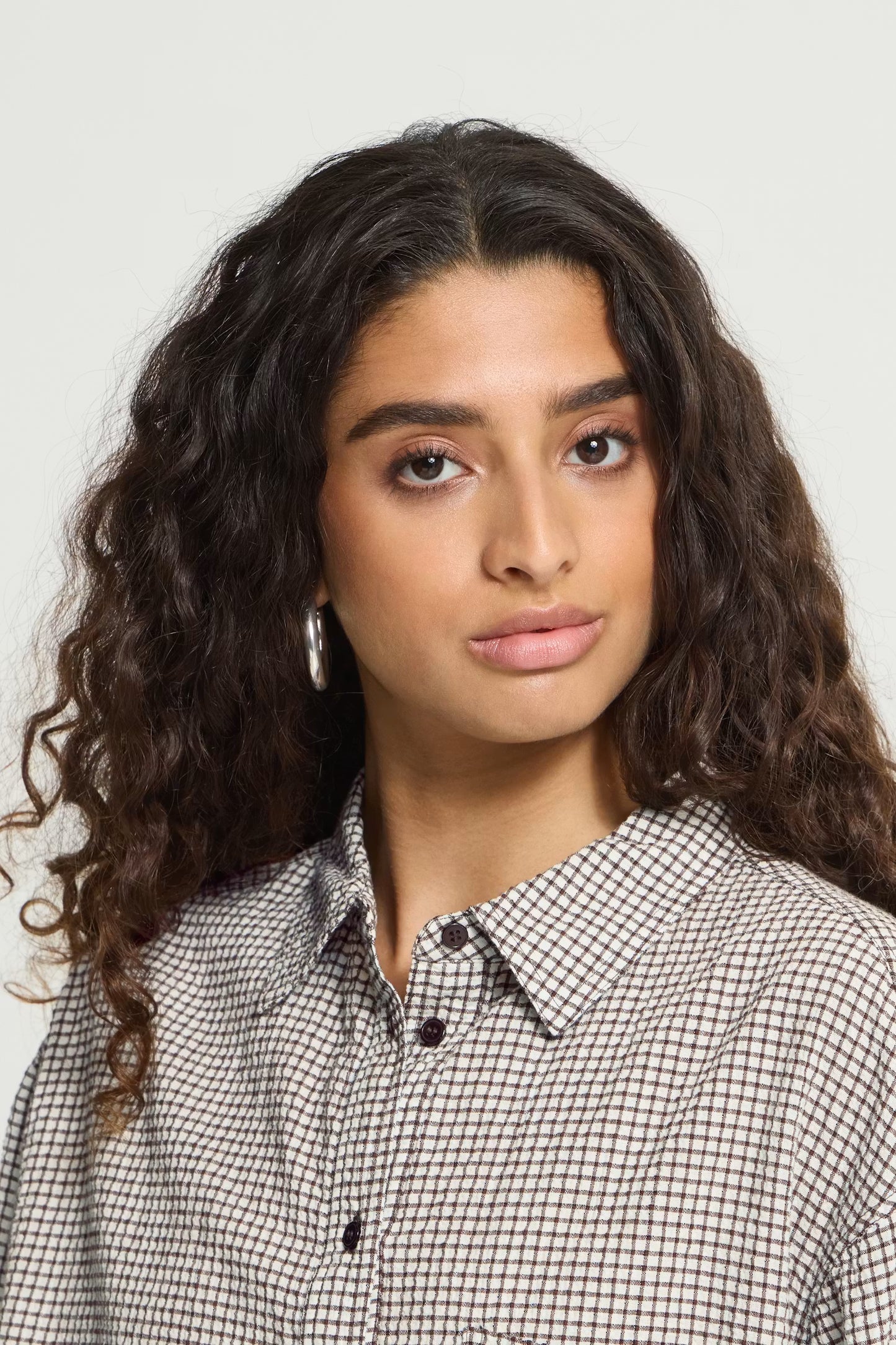 IHFeja Shirt - Chicory / Coffee Check