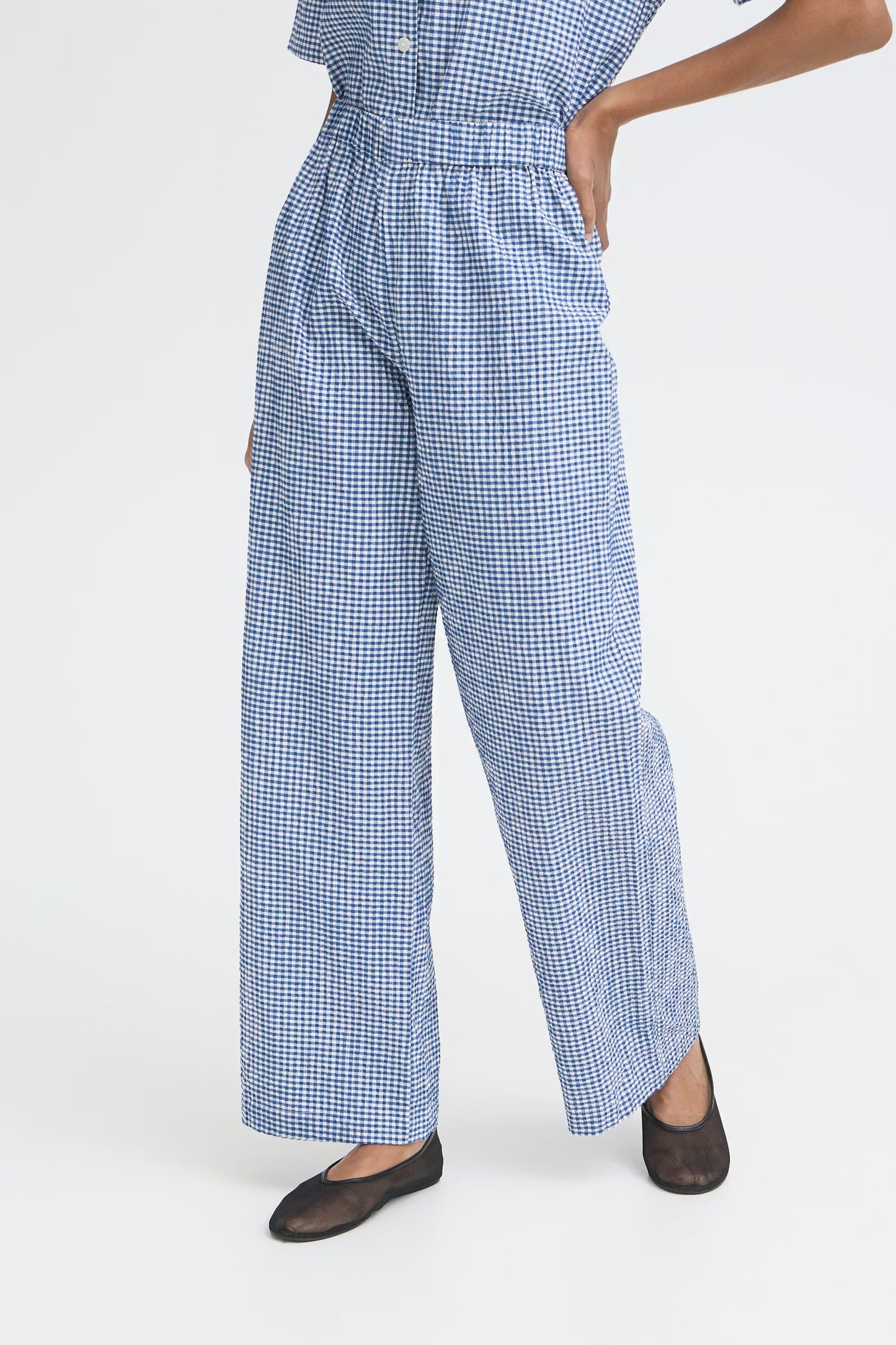 IHJilma Pants - Blue gingham