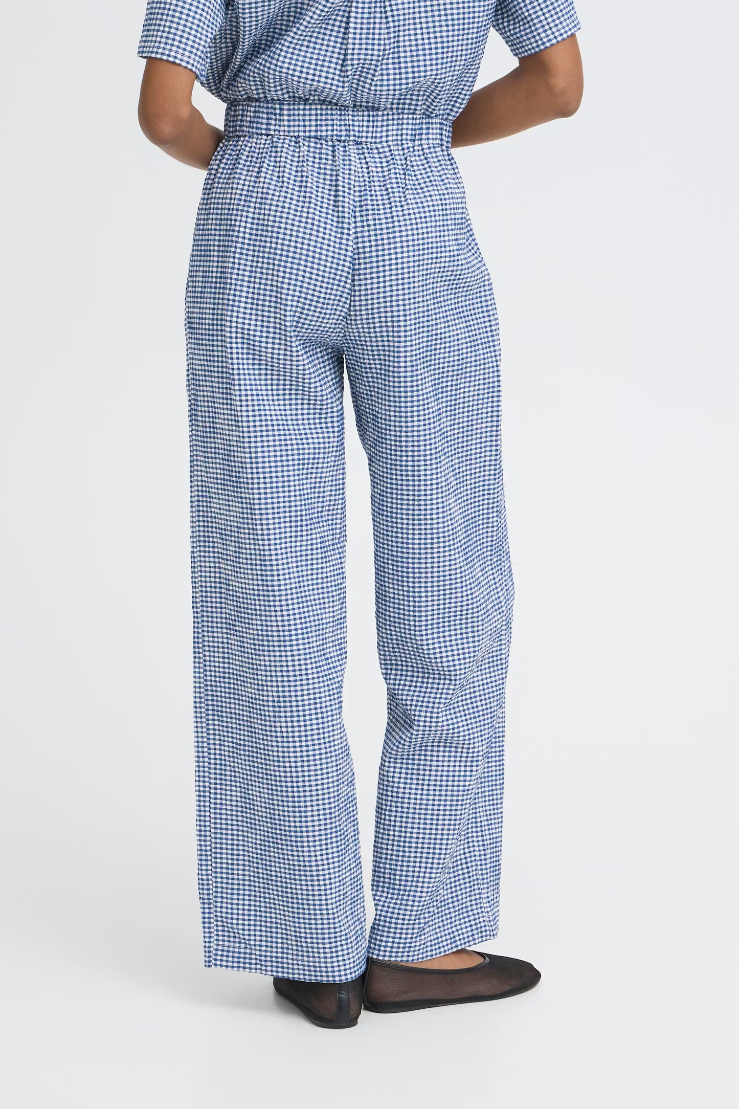 IHJilma Pants - Blue gingham