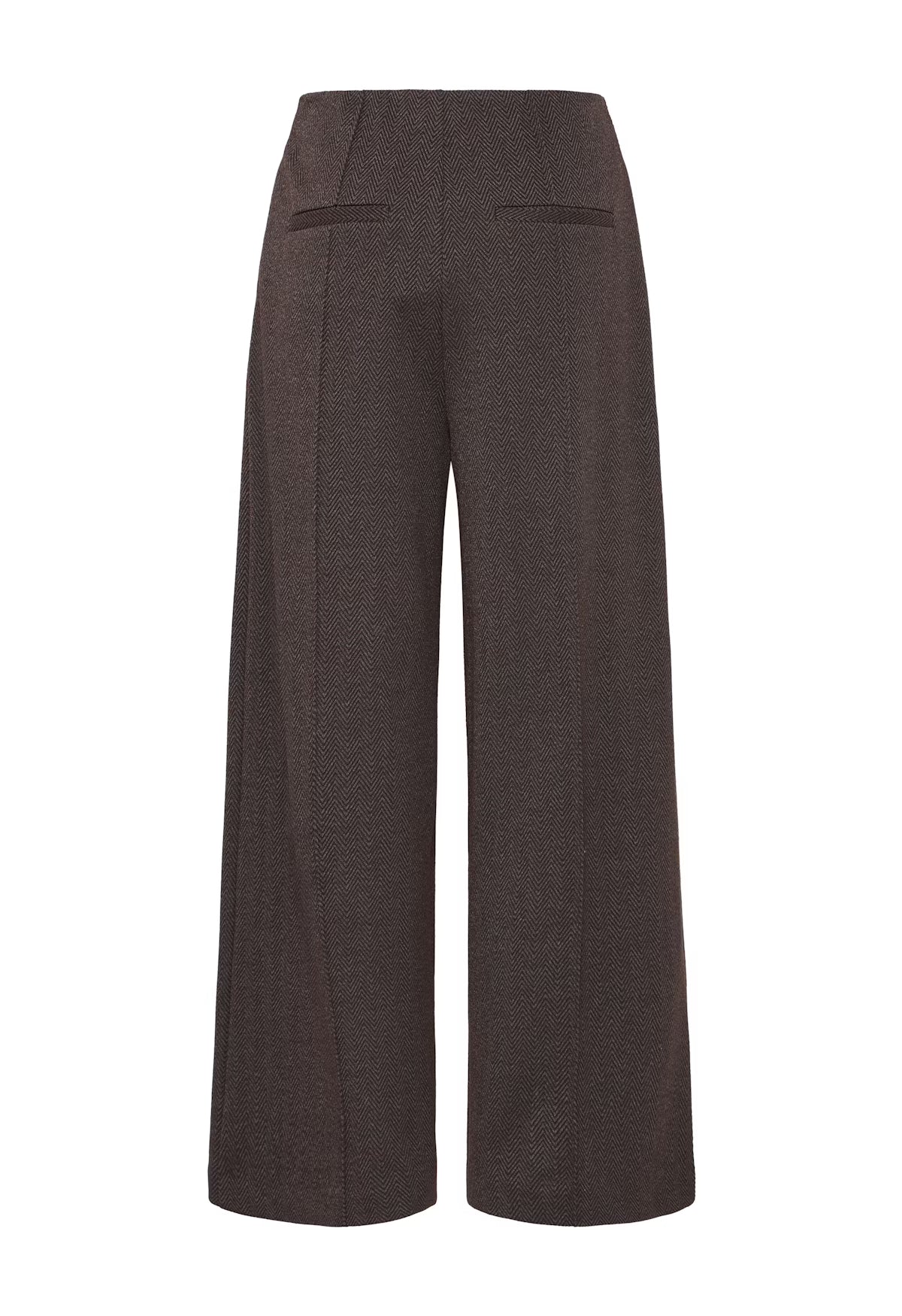 Brown wide-leg pants on a white background