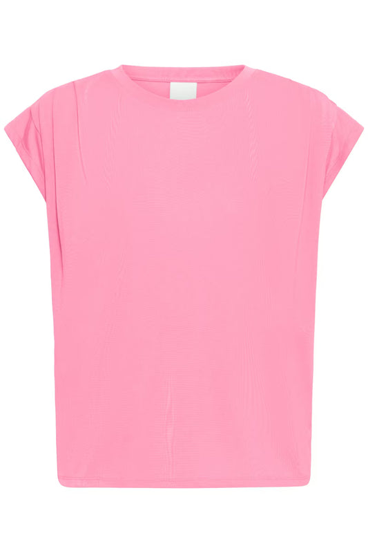 Pink t-shirt on a white background