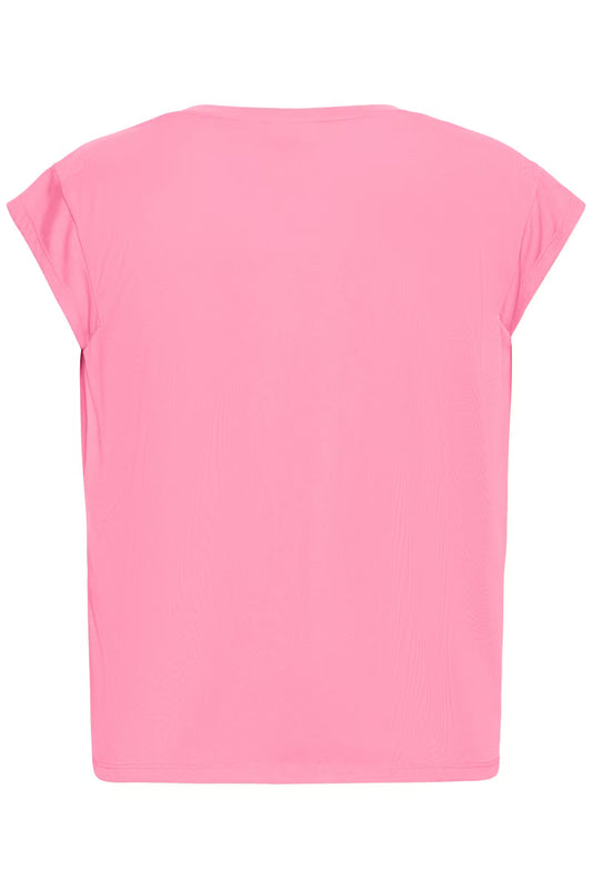Pink t-shirt on a white background