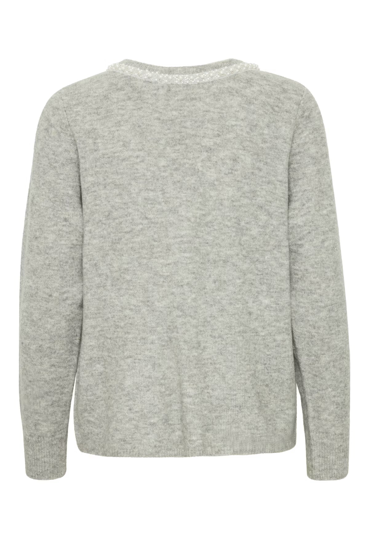 Gray sweater on a white background