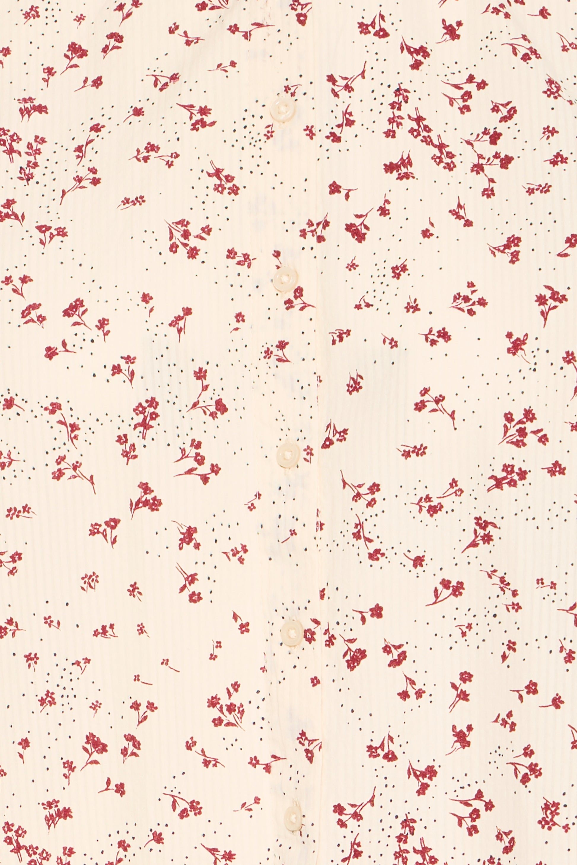 Floral pattern with red flowers on a beige background