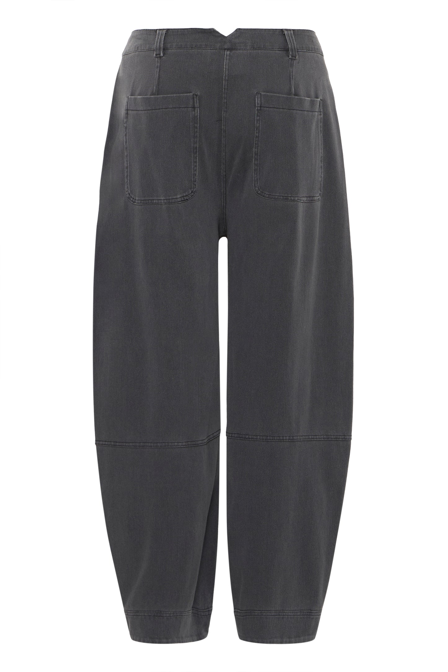 Dark gray pants on a white background