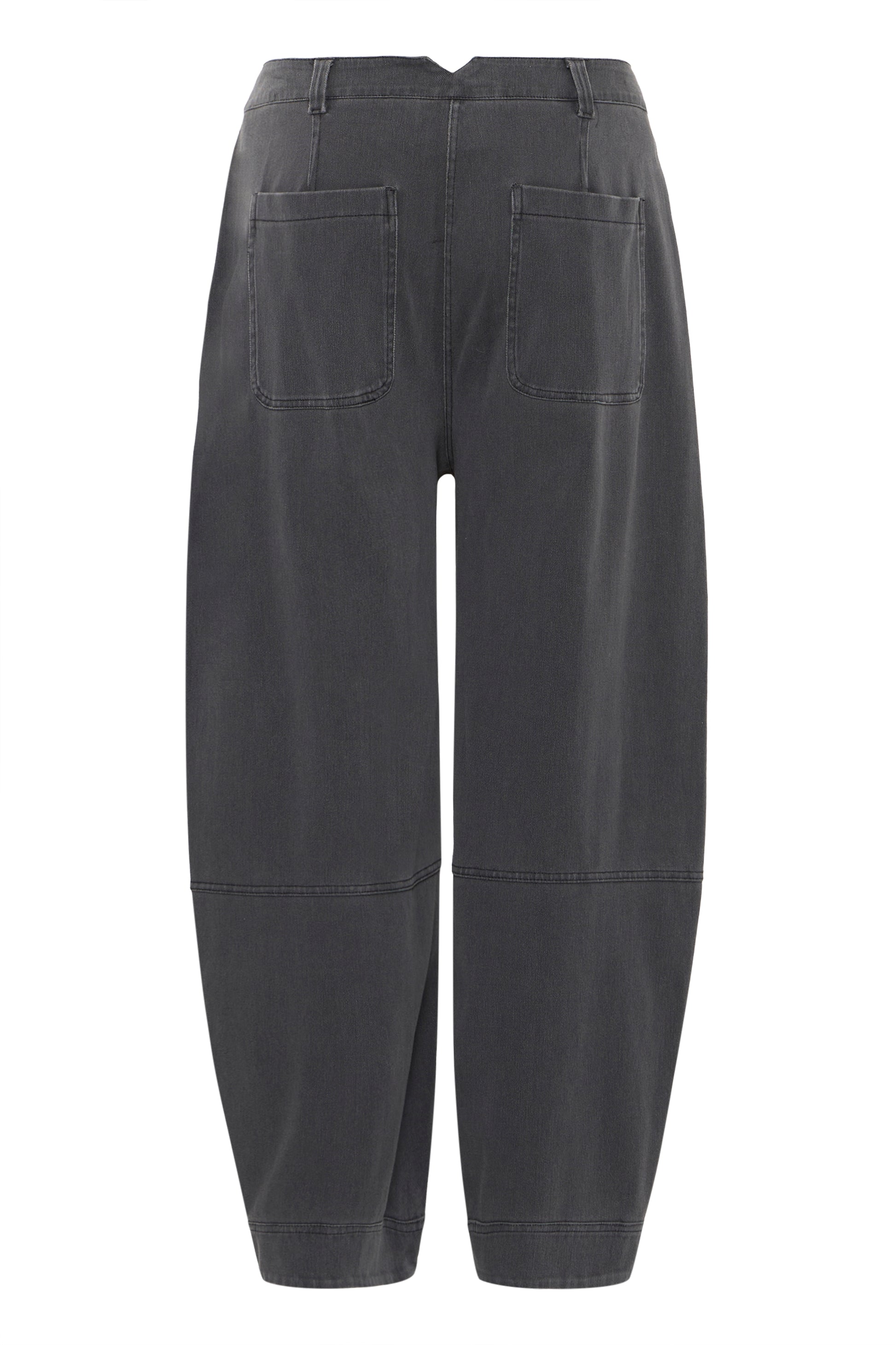Dark gray pants on a white background