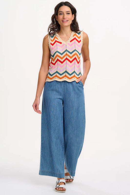 Rosy V-Neck Vest