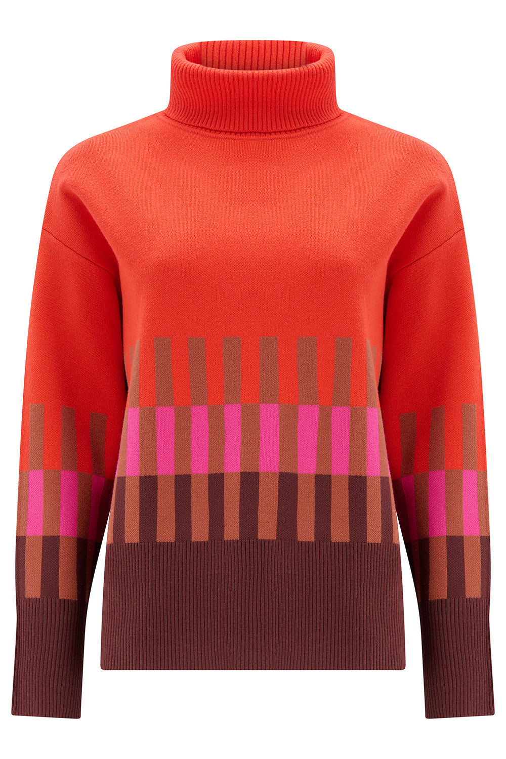 Serita Roll Neck Jumper - Orange