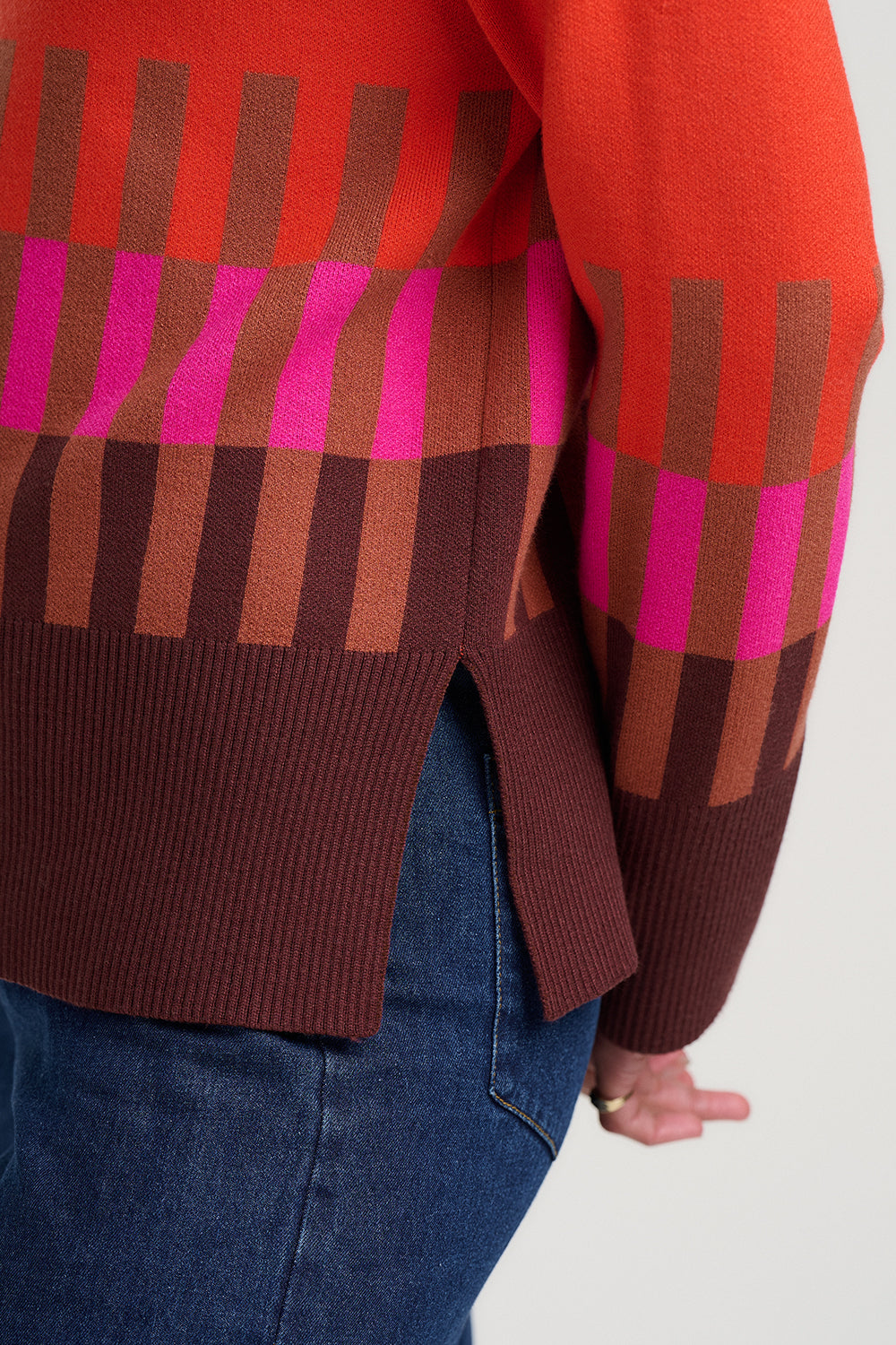 Serita Roll Neck Jumper - Orange