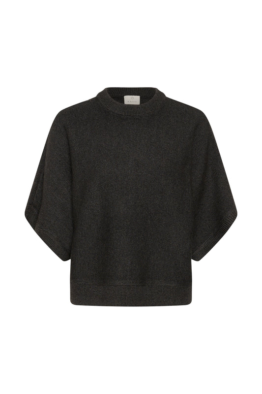 Dark gray sweater on a white background