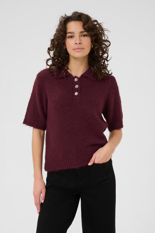 KAemilie Polo Pullover - Windsor Wine