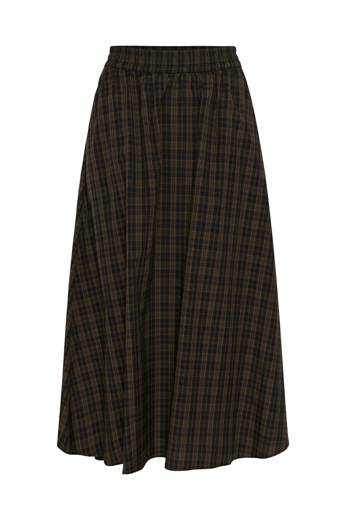 Plaid skirt on a white background