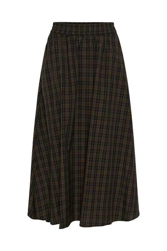 Plaid skirt on a white background