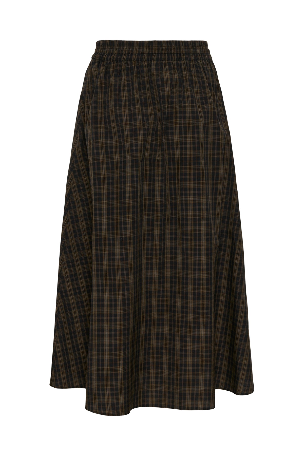 Plaid skirt on a white background
