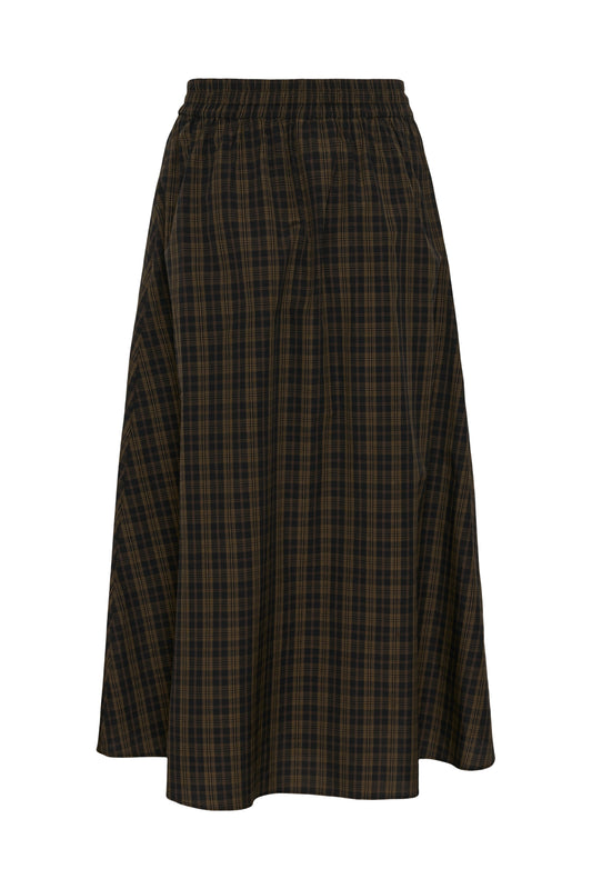 Plaid skirt on a white background