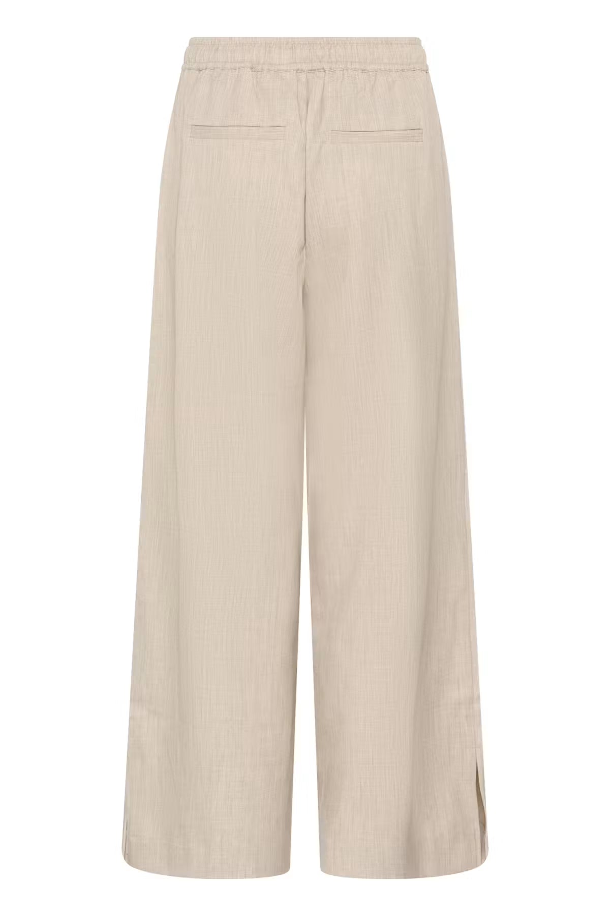 Beige trousers on white background