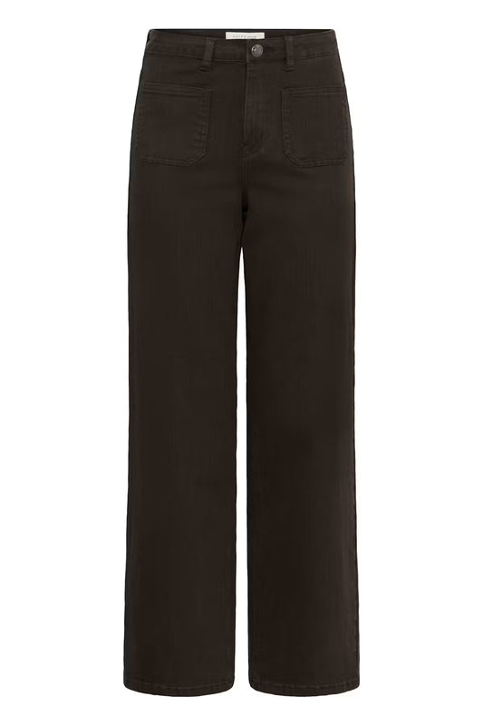 KABrook High Waist Reg Fit Jeans - Coffee Bean