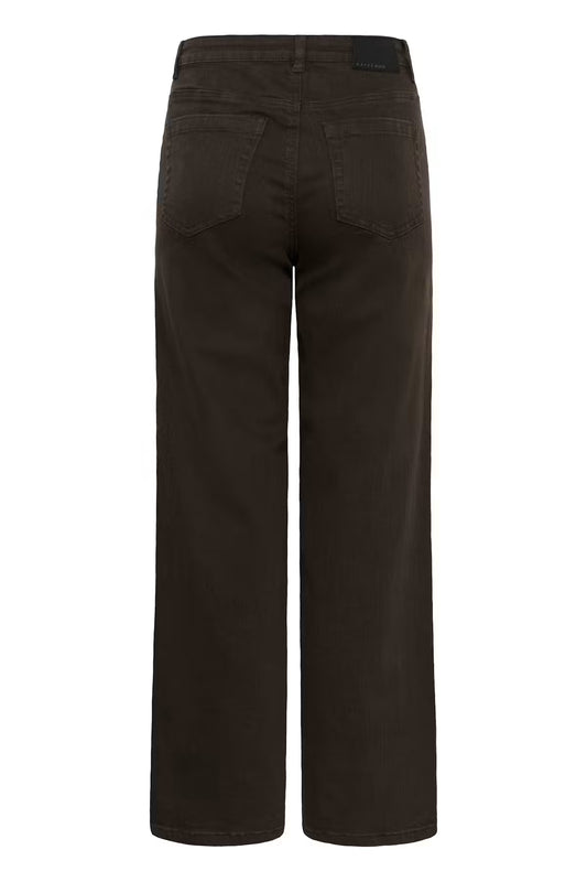 KABrook High Waist Reg Fit Jeans - Coffee Bean