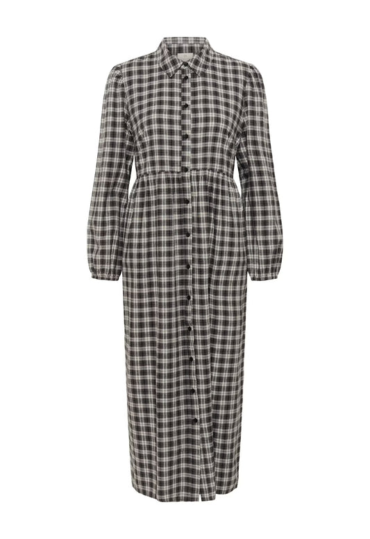 Checkered dress on a white background