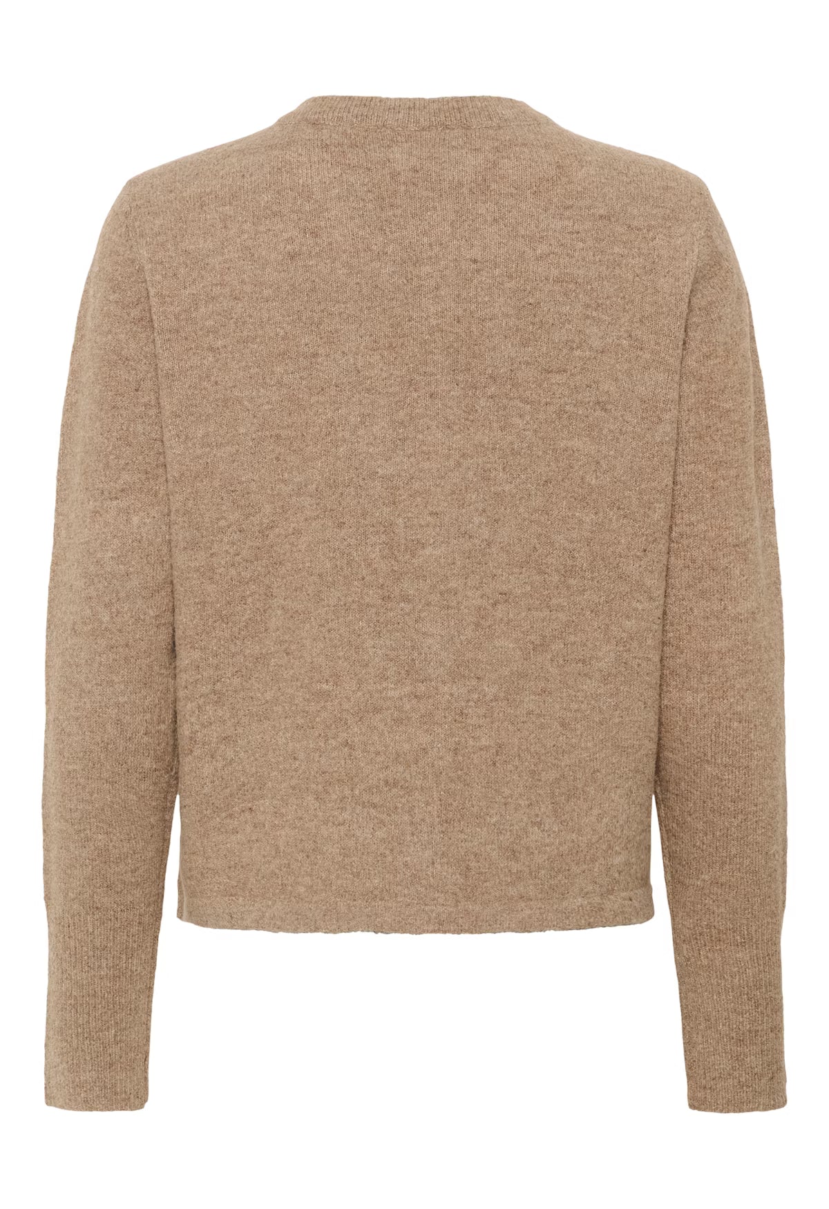 Beige sweater on a white background