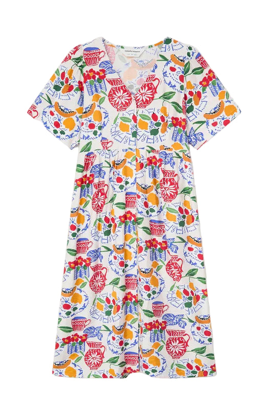 Lush Print Midi Dress