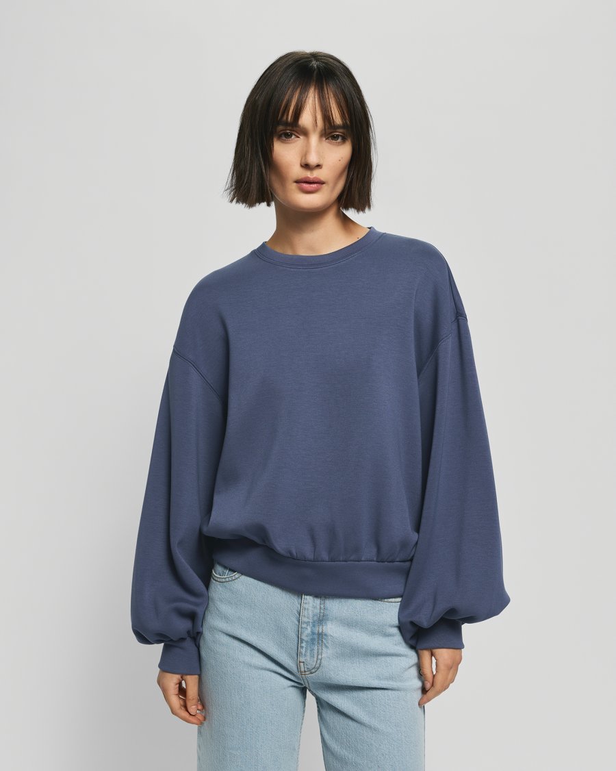 MSCHBrionna Ima Q Sweatshirt - Vintage Indigo