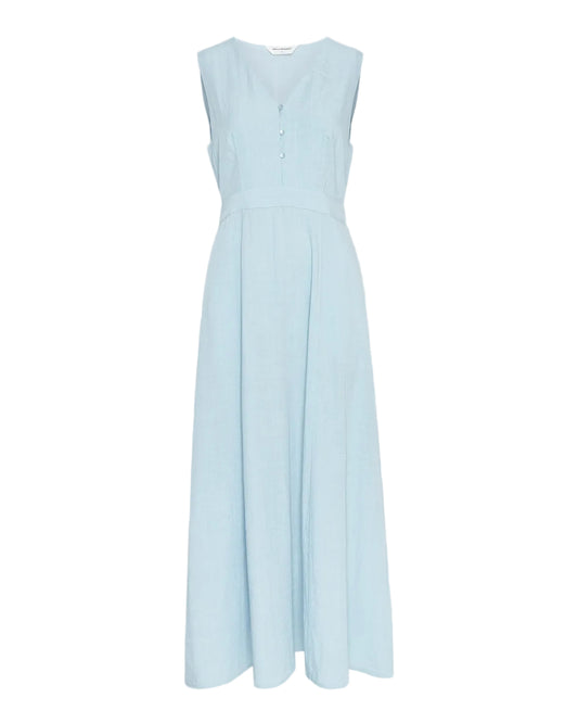 Light blue dress on a light grey background