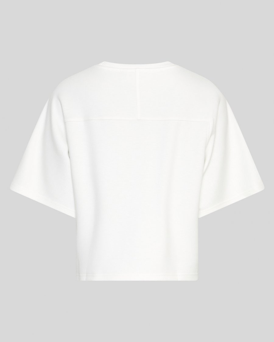 White 2/4 sweatshirt on a neutral background