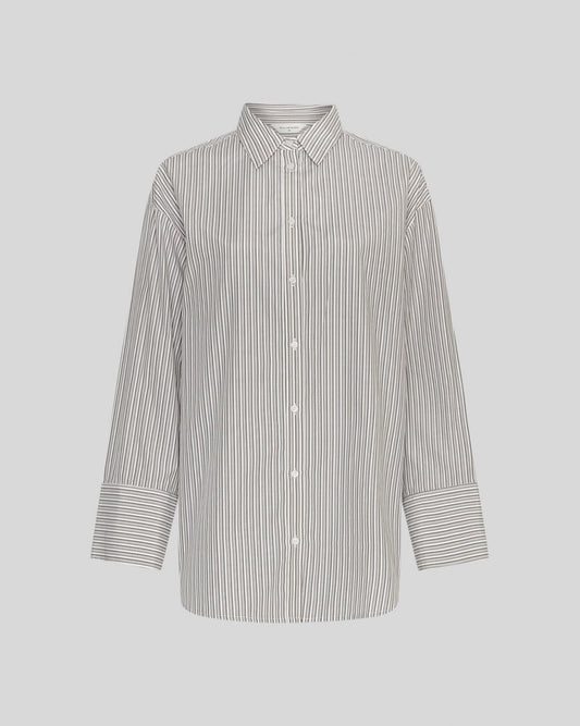 Striped shirt on a light gray background