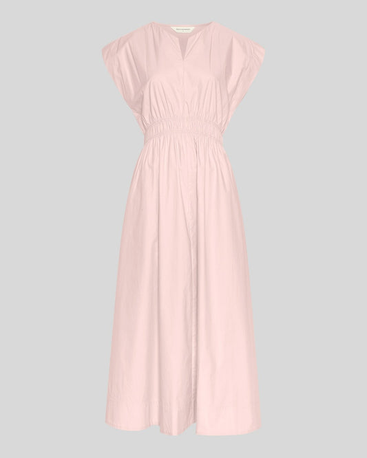 Pink dress on a light gray background
