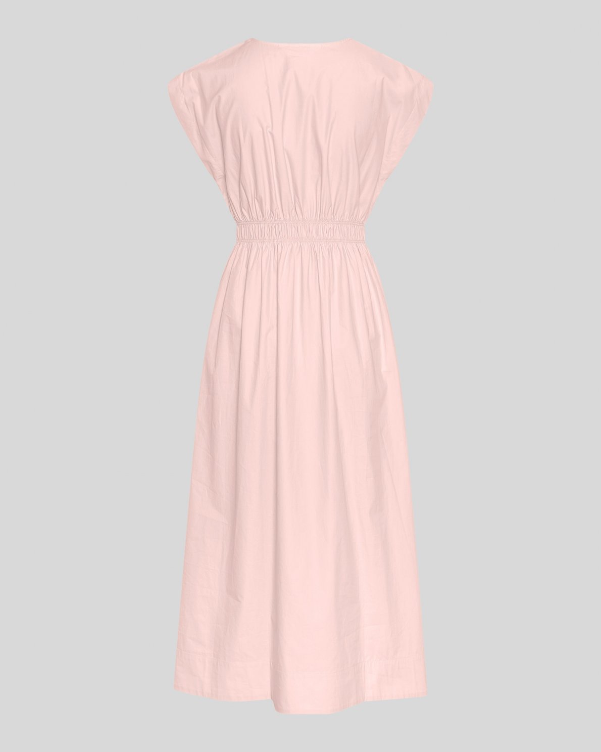Pink dress on a light gray background