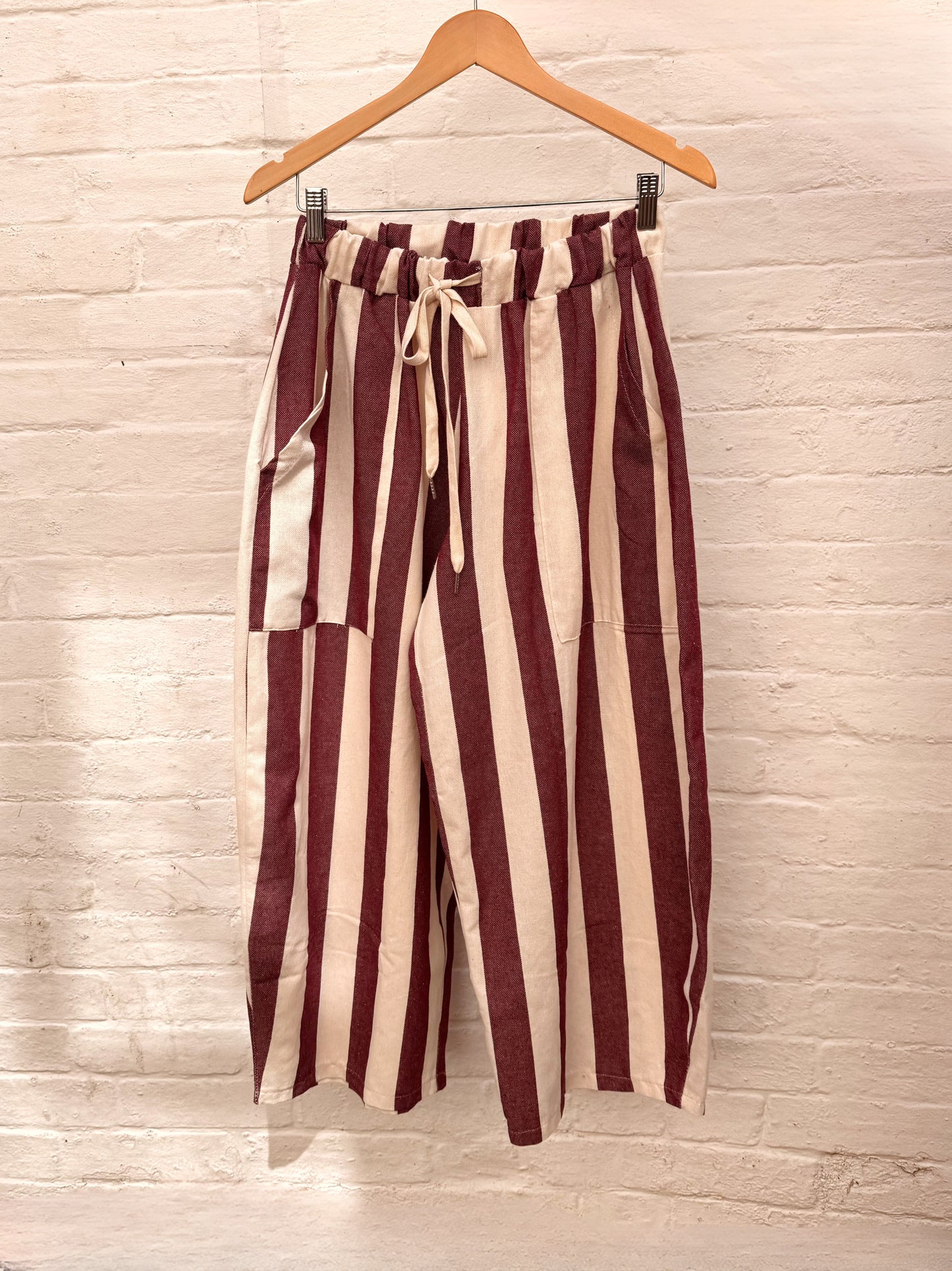 Maroon Stripe Trousers - 2967