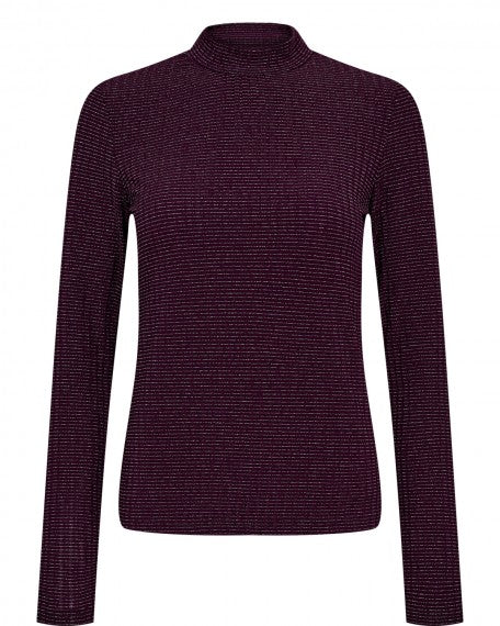 Purple long-sleeve shirt on a white background