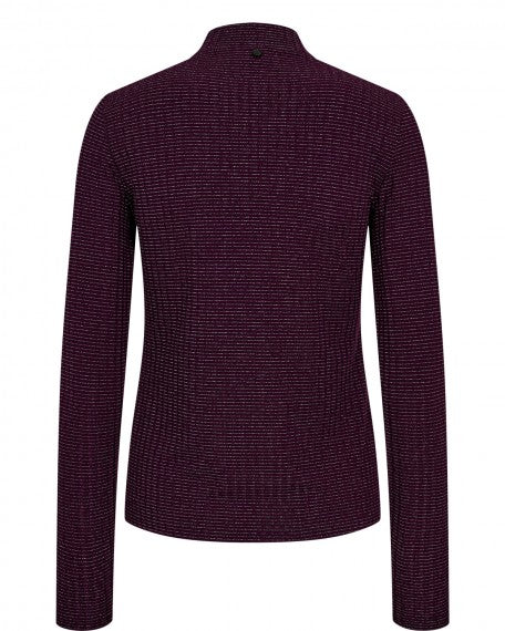 Purple long-sleeve shirt on a white background