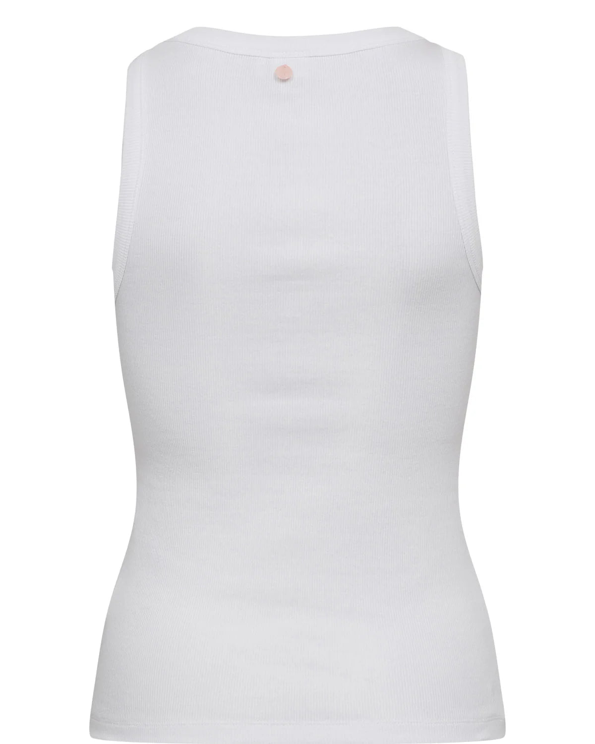 White sleeveless top on a white background