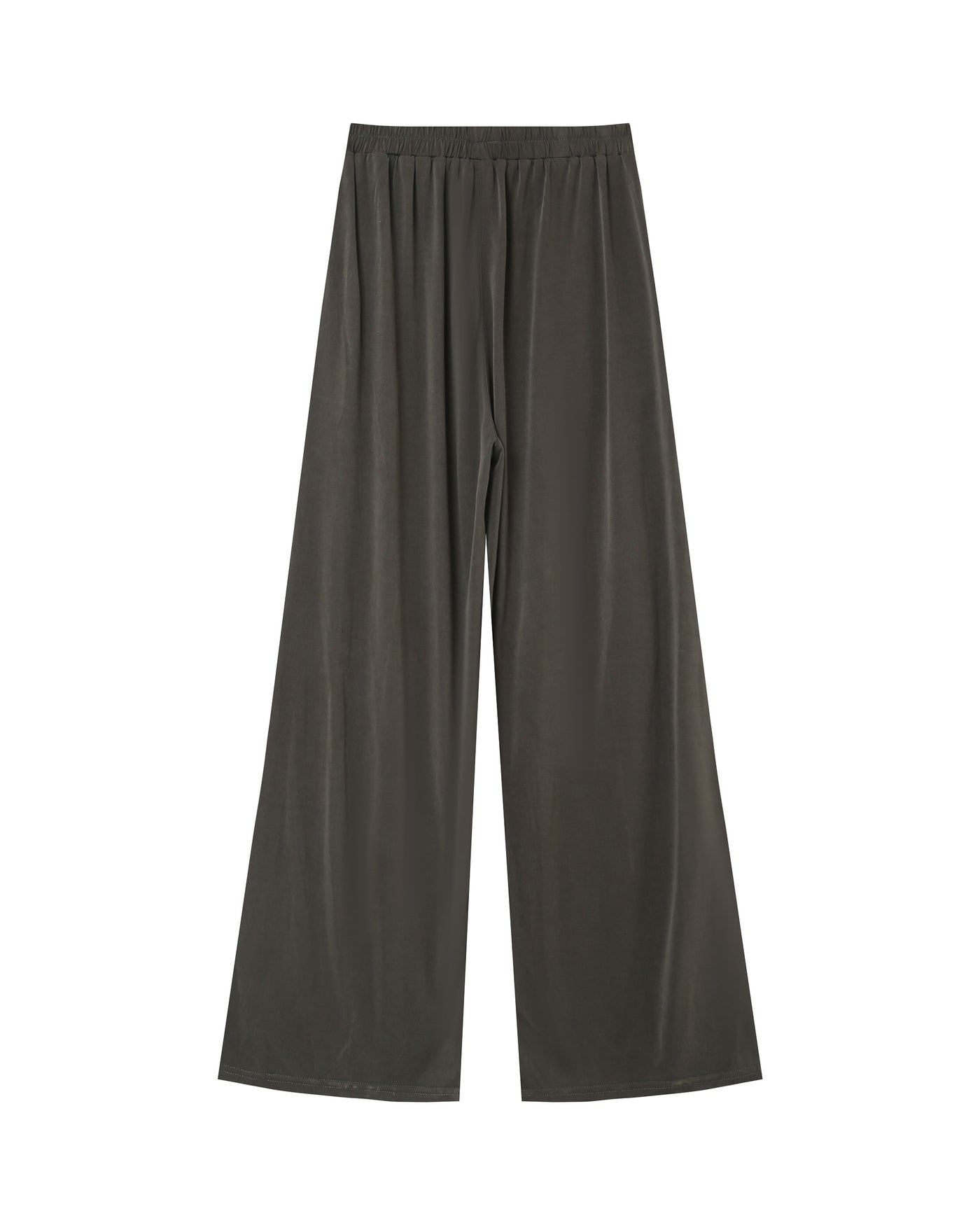 Dark gray wide-leg pants on a white background