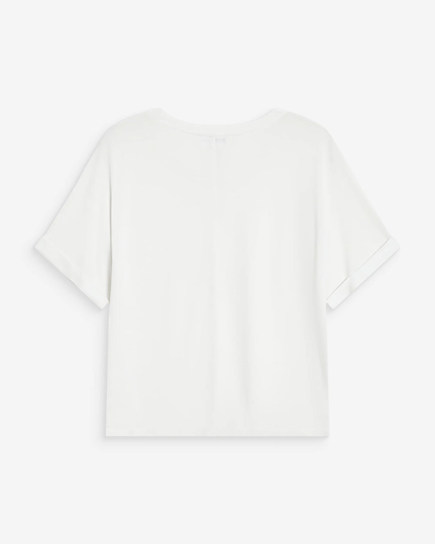 White t-shirt on a white background