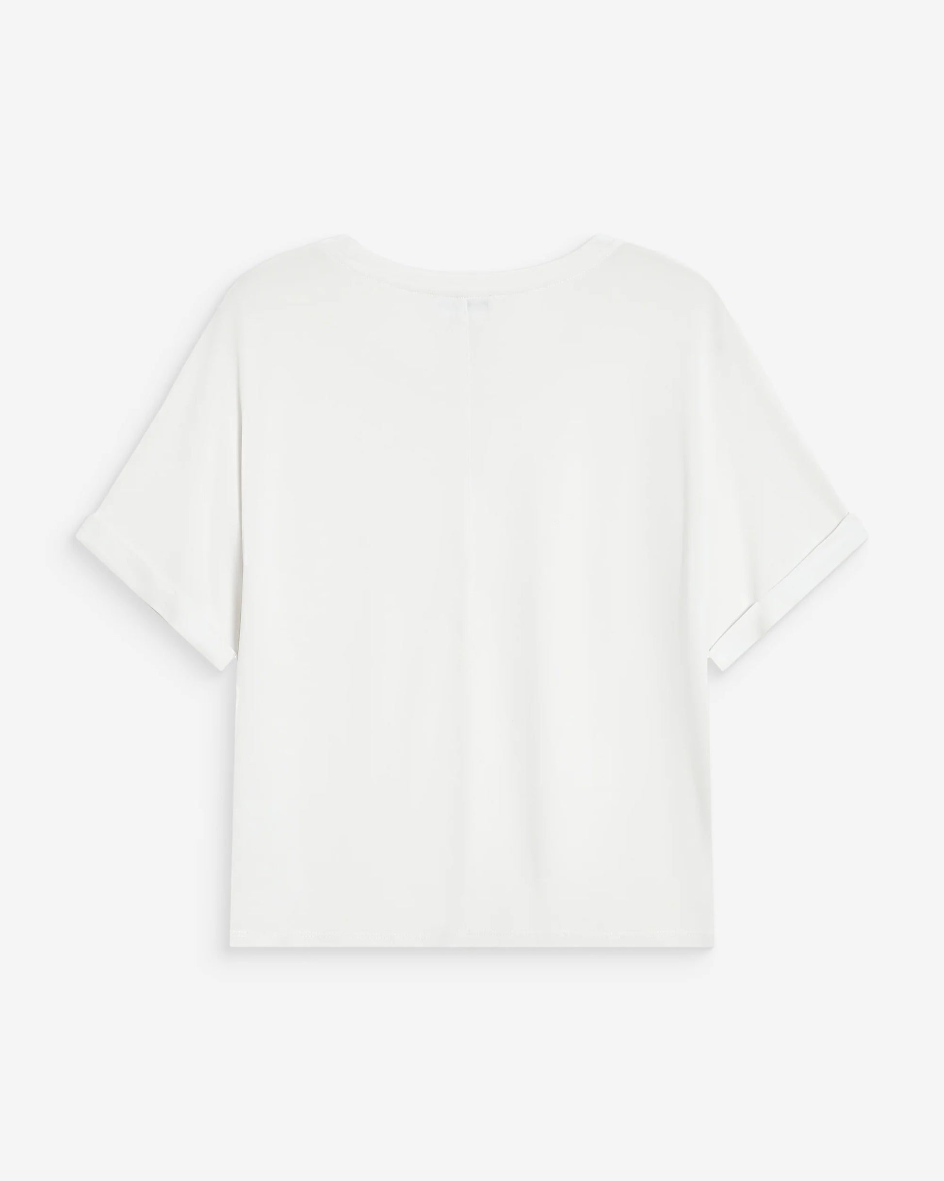 White t-shirt on a white background