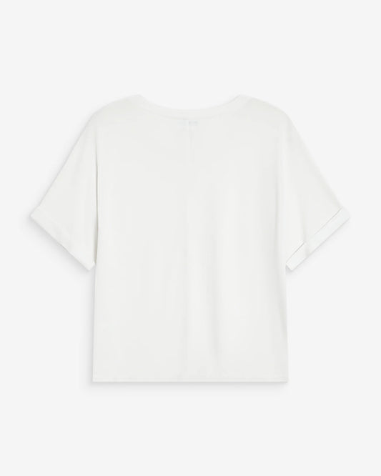 White t-shirt on a white background