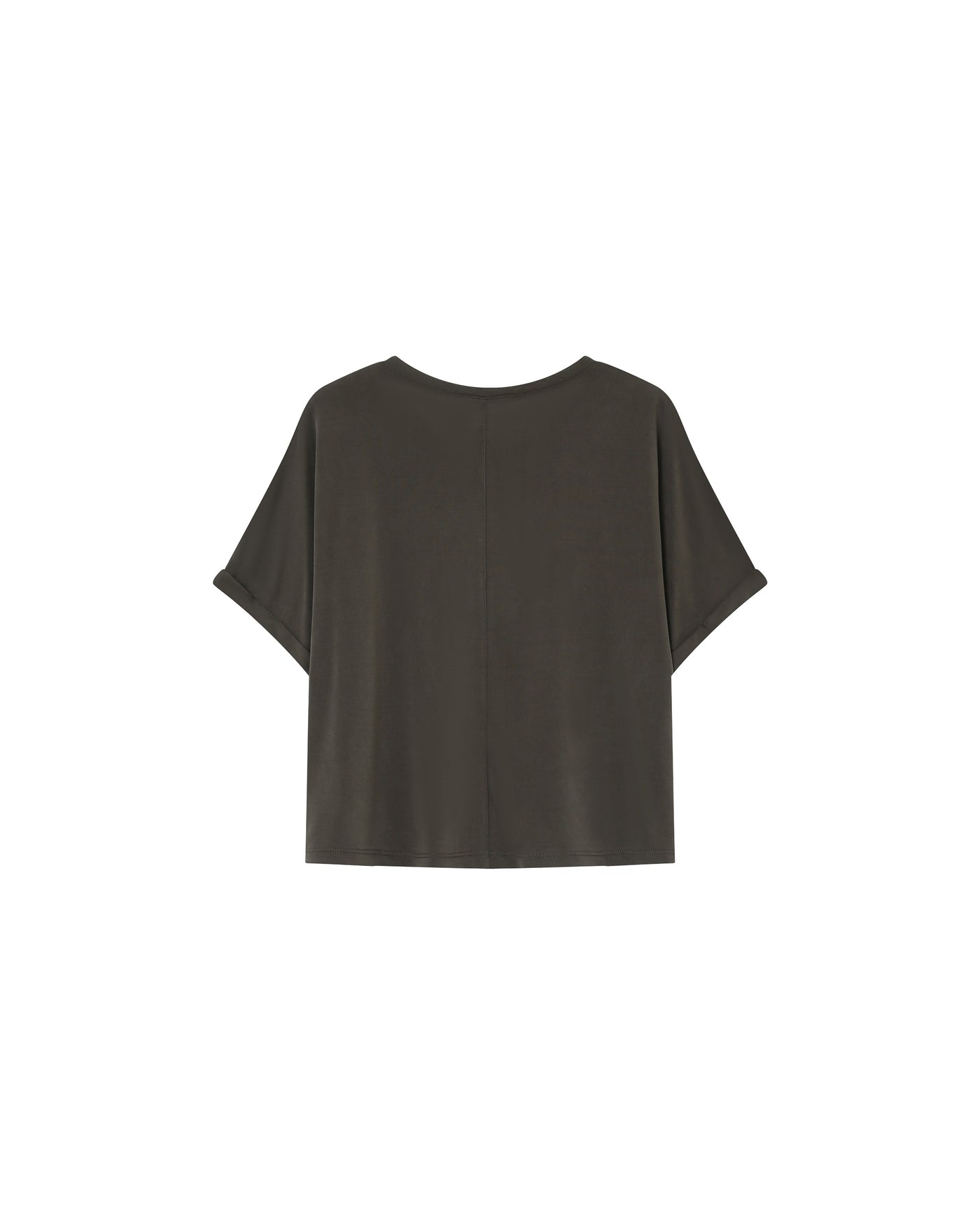 Dark gray t-shirt on a white background